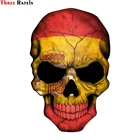 Наклейки из ПВХ с черепом и флагом для детей Three Ratels FC190