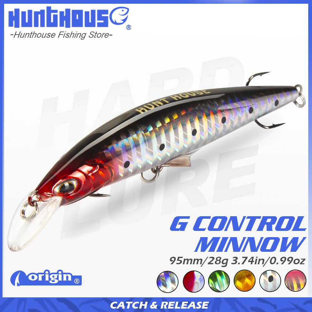

Hunthouse G-control minnow sinking fishing lure 95/120mm 28/41g artificial swimbait leurre pescar G control minnow jerkbaits