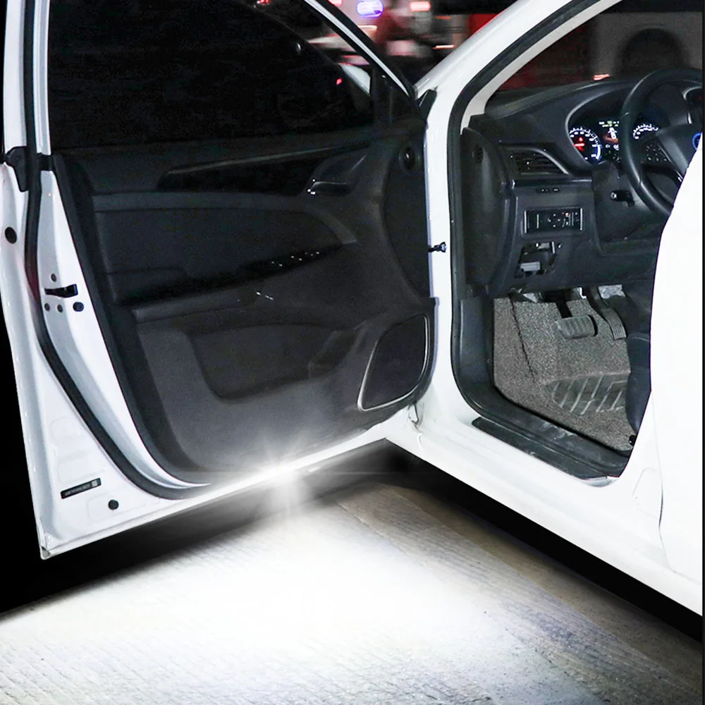 Led Car Interior Door Light USB Charging Wireless Magnetic LED Car Door Welcome Light Safe Anti-collision Signal Lamp
