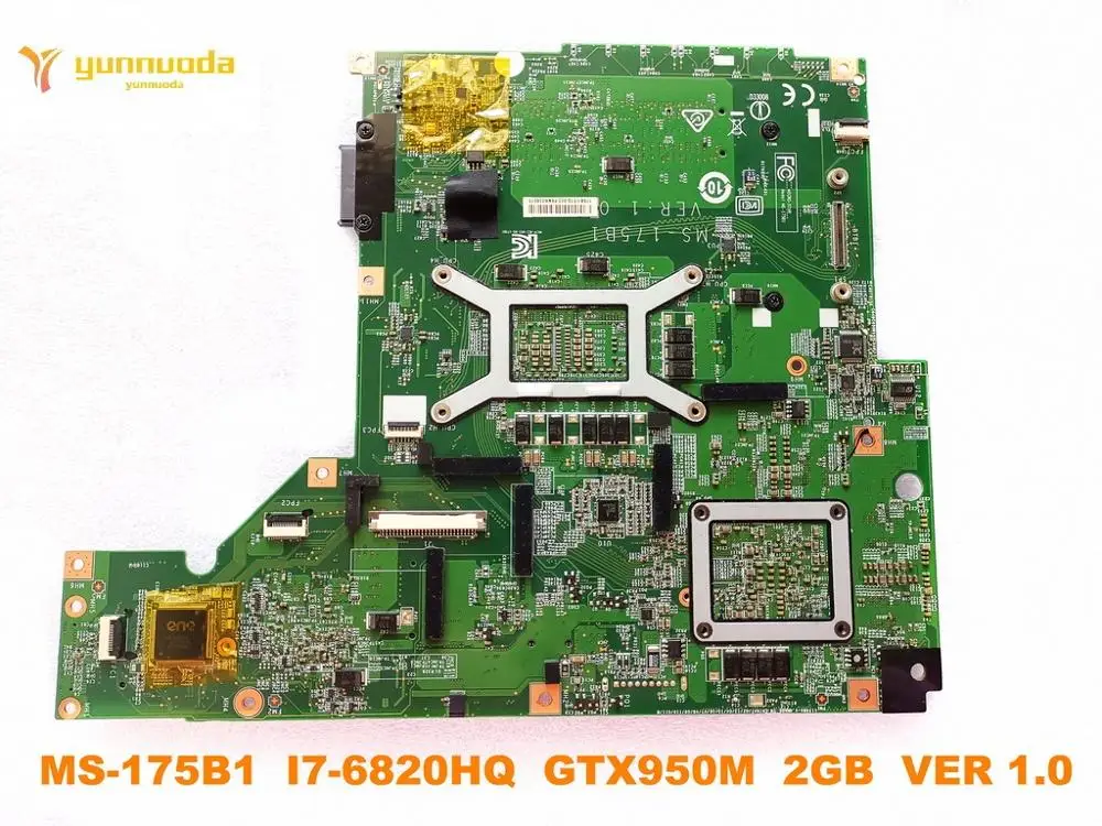Оригинальный Для MSI MS-175B1 материнская плата для ноутбука I7-6820HQ GTX950M 2 Гб 1 0