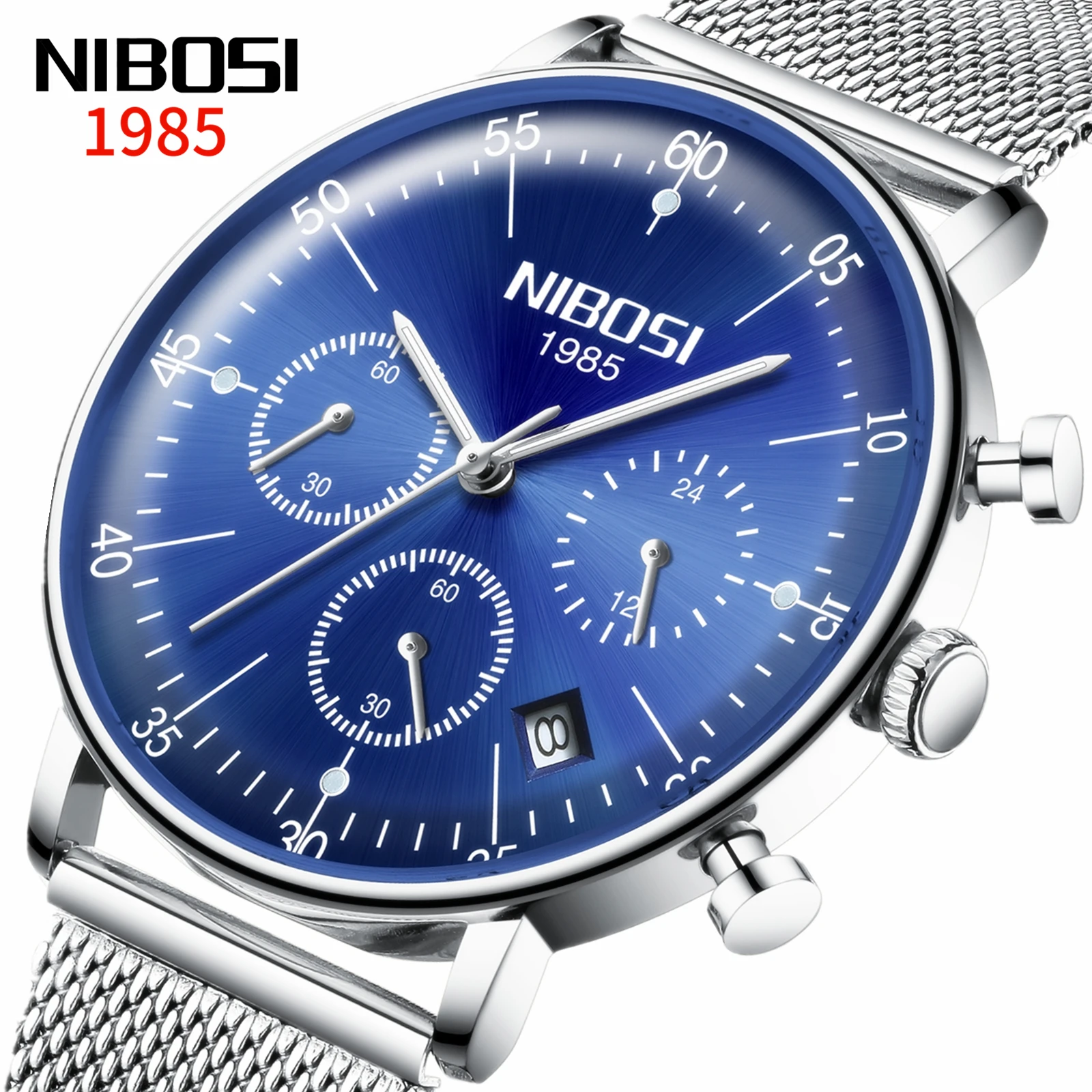 Reloj Hombre 2020 NIBOSI лучший бренд класса люкс Для мужчин s часы Водонепроницаемый ультра