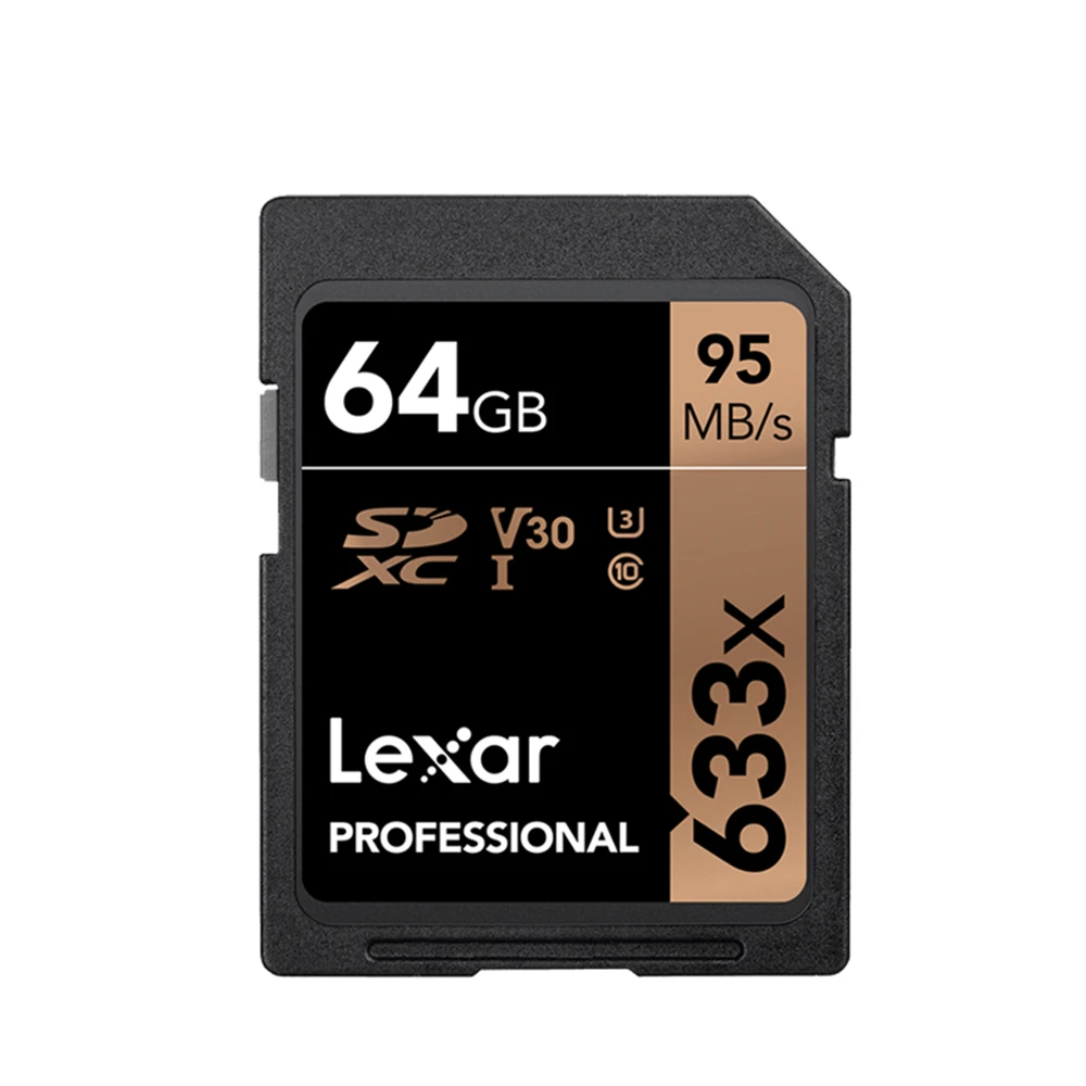 SD633X-064G Lexar 633X карта памяти 32 64 128 Гб класс 10 U1/U3 V30 SD карта 32 Гб 128 Гб 64 Гб 256 ГБ 512 Гб 16 Гб флэш-карта SD память SDXC SDHC - Емкость: SD633X-064G