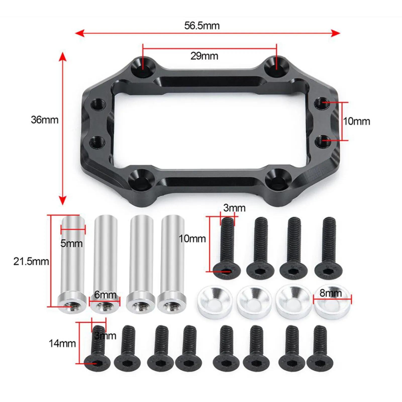 

1:8 Steering Servo Mount Kit for KRATON 6S Model Buggy DIY Accessories