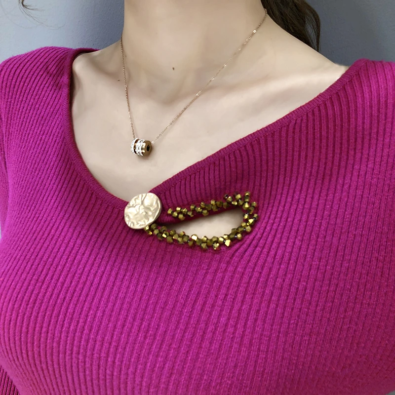 

Spring Autumn Women Beaded Sweater Hollow V-Neck Elegant Pullover Sweaters Jumper Top Female Sexy Slim-fit Knit Bottoming Shirt