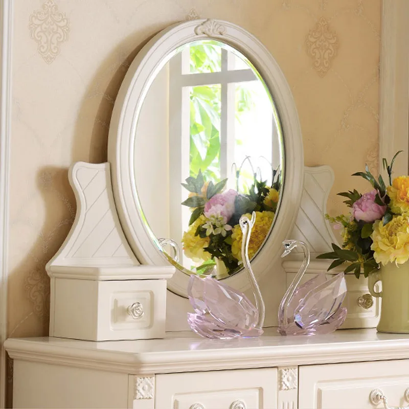 Пасторальный туалетный столик из массива дерева простой современный домашний