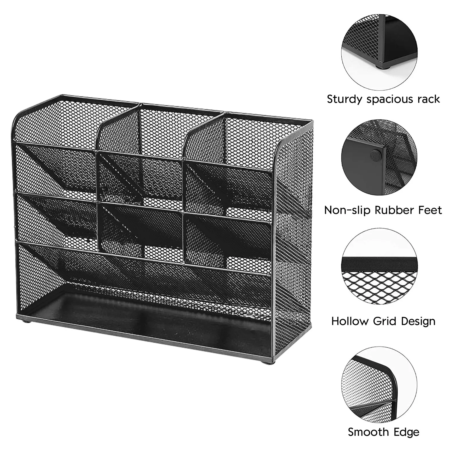 

Fashion Multi-function Office Supplies Desk Organizer Mesh Collection Pen Holder Organizer Box For Birthday Gift#g3