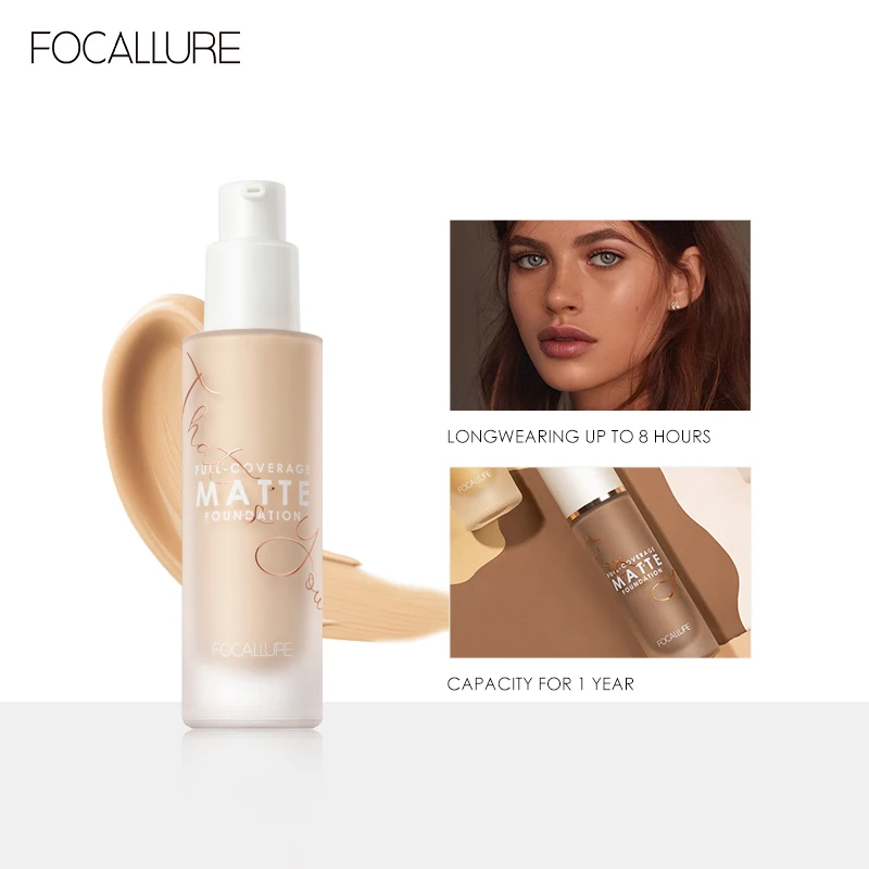 FOCALLURE Covermax тональный жидкий консилер водостойкая база для макияжа полное