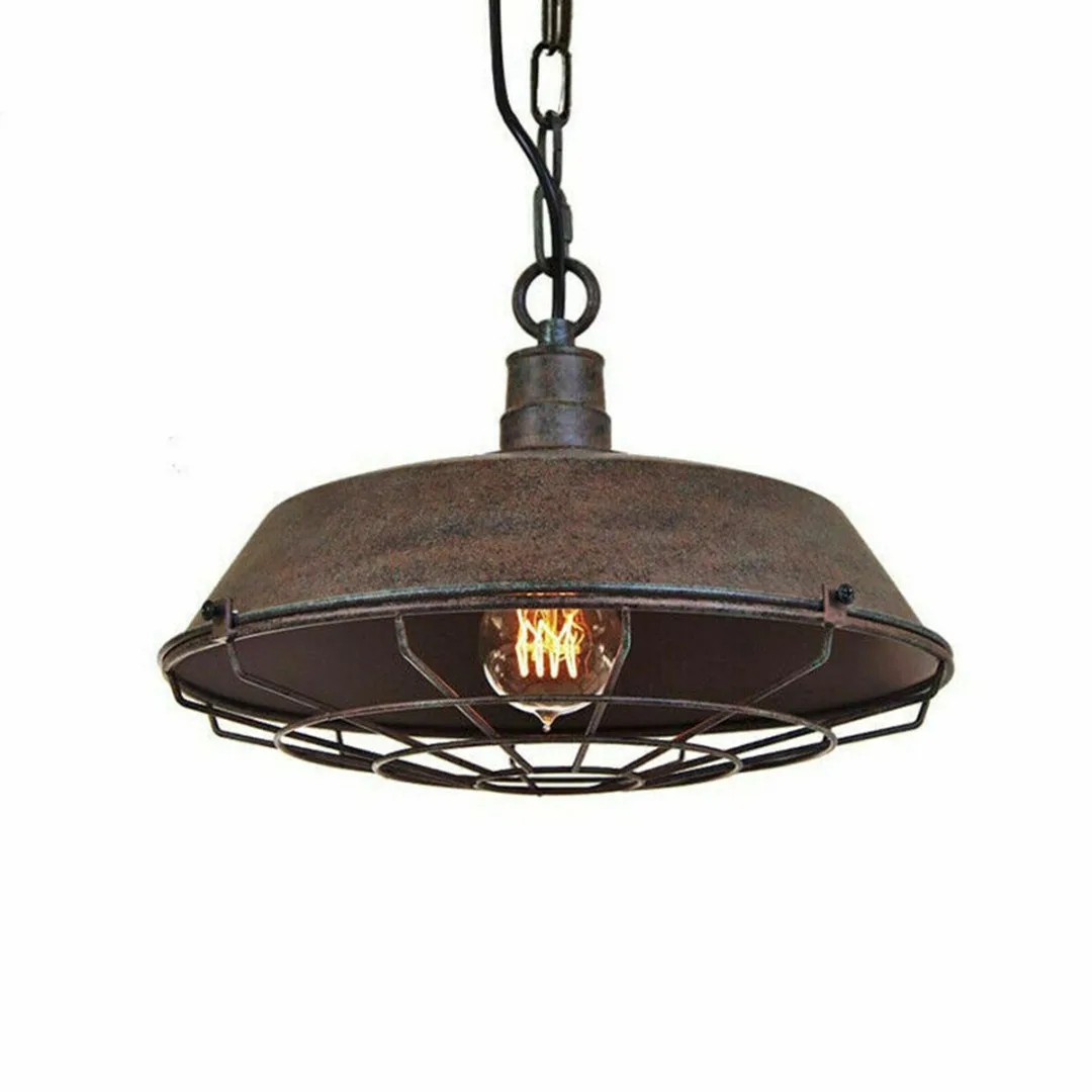 Винтажный промышленный деревенский потолочный светильник Металлическая лампа в