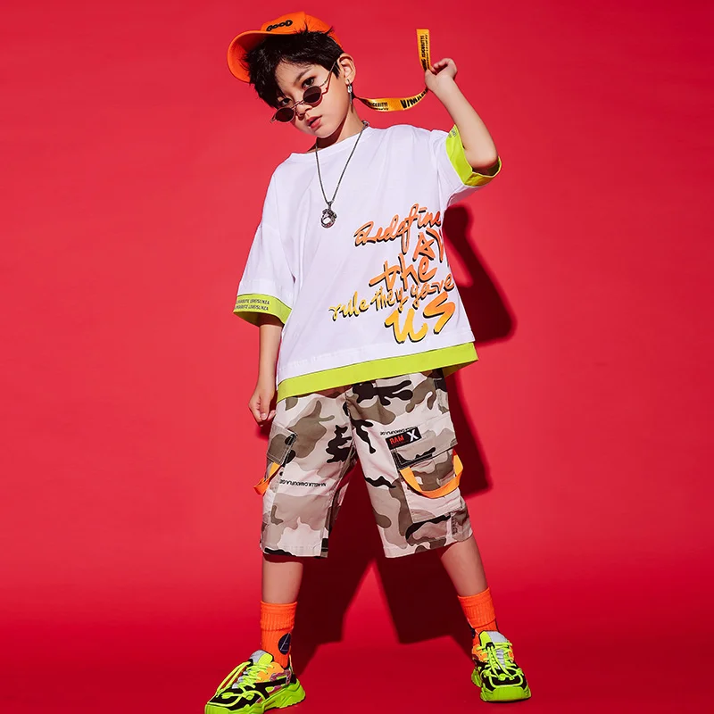 

Модная одежда в стиле хип-хоп для детей, свитшот для уличных танцев, Детские джазовые танцевальные костюмы, одежда для выступлений на сцене ...