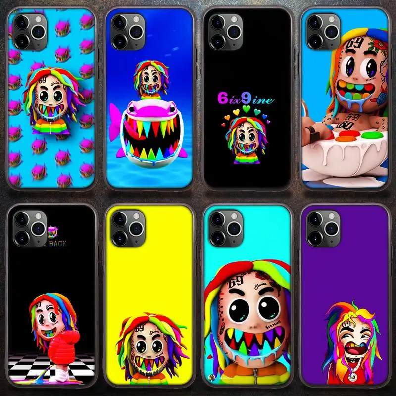 В стиле хип хоп реперские кепки Tekashi 69 6ix9ine Чехол для мобильного телефона iPhone 8 7 6 6S