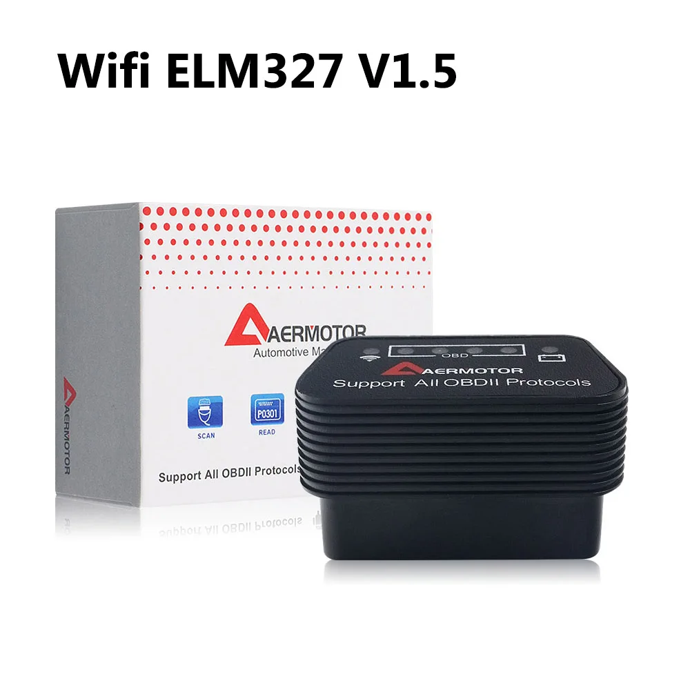 Wifi Инструменты для диагностики автомобиля Bluetooth Wifi OBD2 II ELM327 V1.5 для Volkswagen VW Jetta Passat Golf Phaeton EOS Scirocco Sharan сканер - Цвет: Wifi