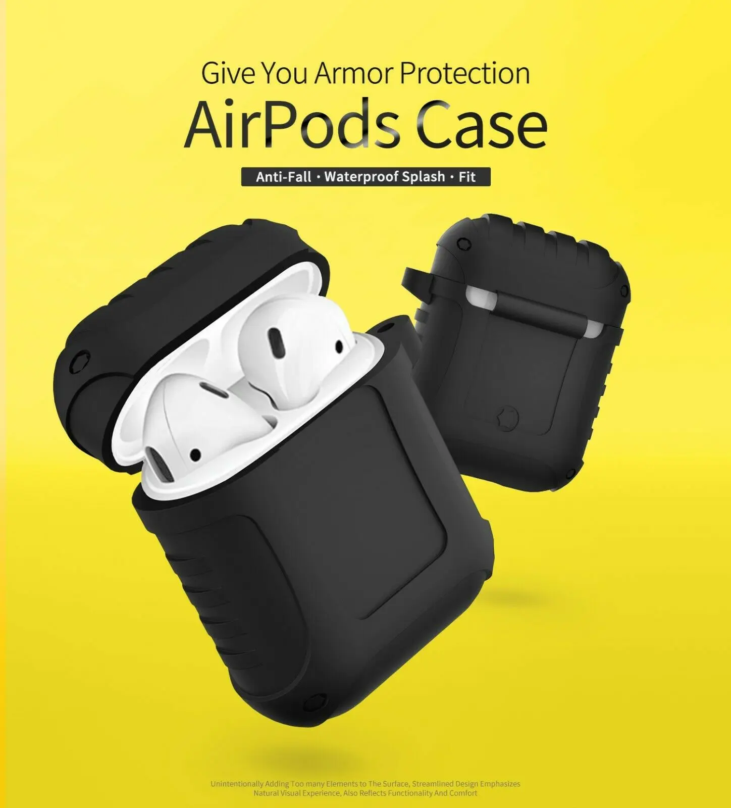 Светящийся силиконовый чехол для AirPods Earpods Airpod защитный аксессуары зарядки