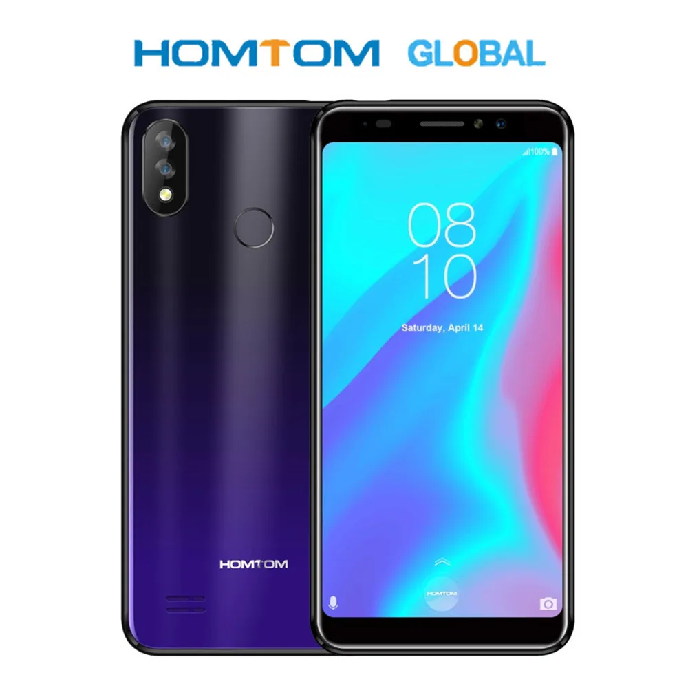 Мобильный телефон HOMTOM C8 2 Гб ОЗУ 16 ПЗУ 5 дюймов 18:9 полный дисплей Android 8 1 MT6739