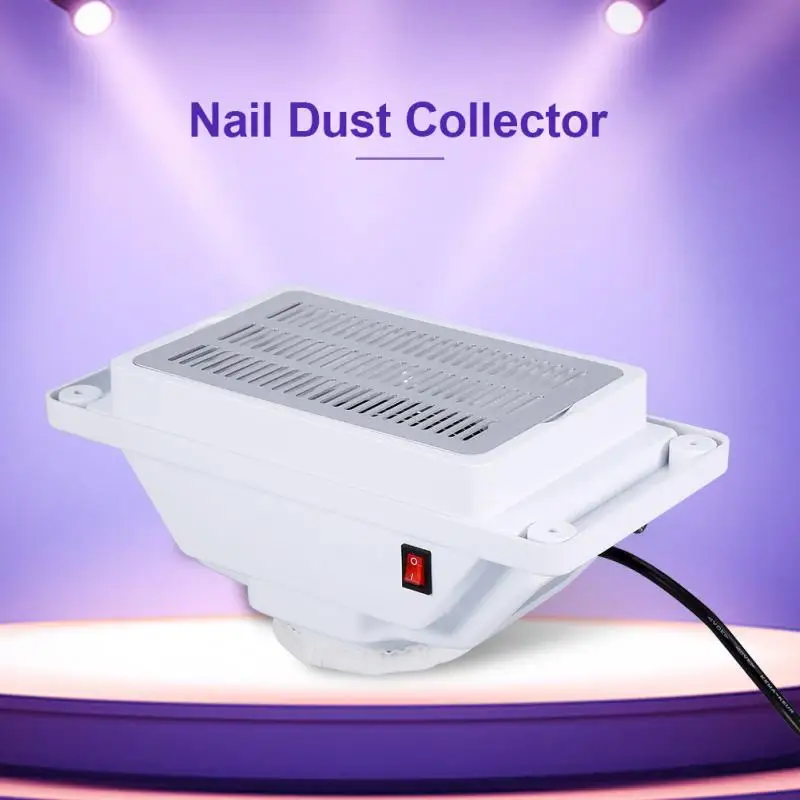 

110V/220V Nail Suction Dust Collector with 1 Collecting Bag Low Noisy Nail Vacuum Cleaner Table Manicure Tool