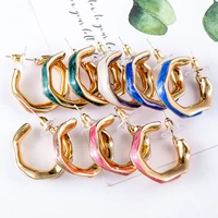 simple irregular stud earrings for women girls jewelry gold multi c shaped earrings party vintage gift earrings studs wholesale