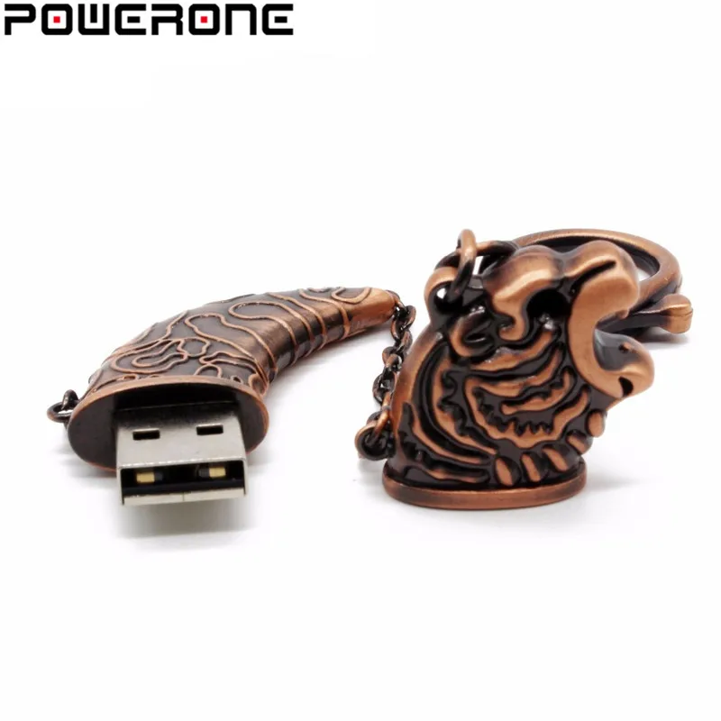 Металлический USB флеш накопитель POWERONE 4 ГБ 16 32 64 2 0|USB флэш-накопители| |