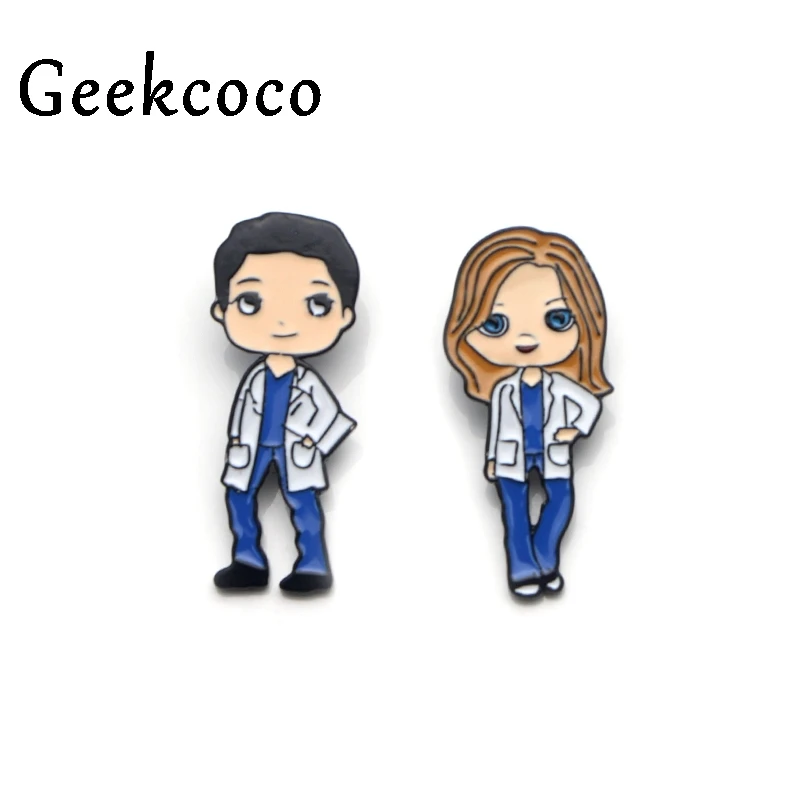 Значок для галстука из цинкового сплава в виде анатомии серого цвета Значки