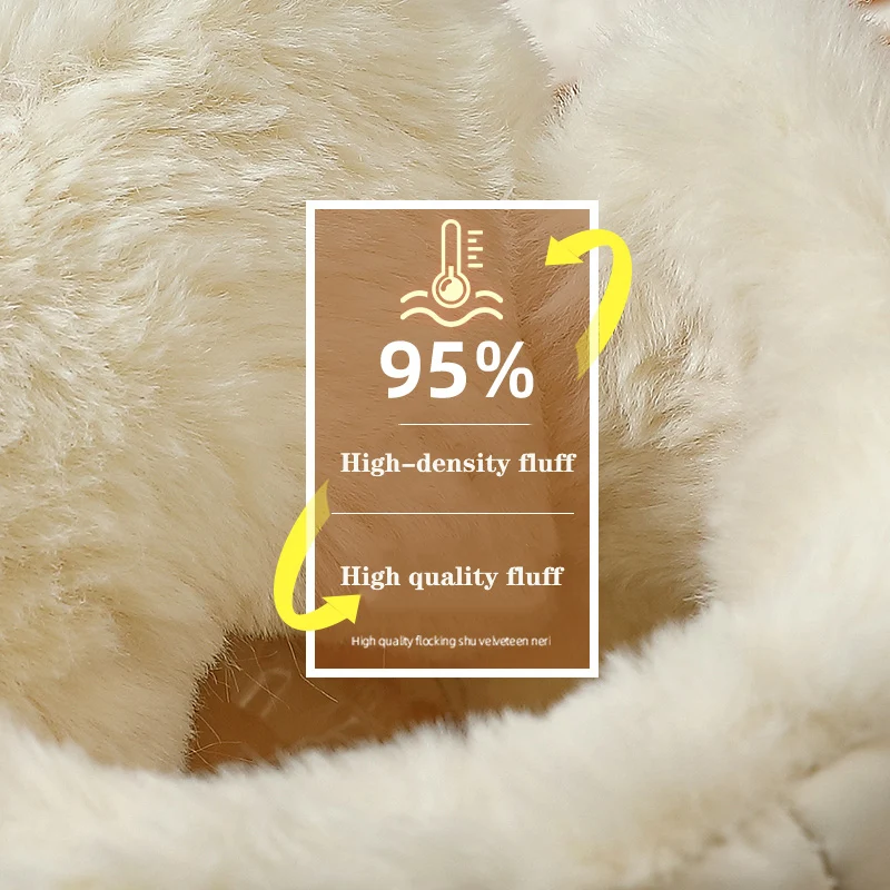 Мягкие женские зимние мужские ботинки пуховые теплые плюшевые ботильоны толстые