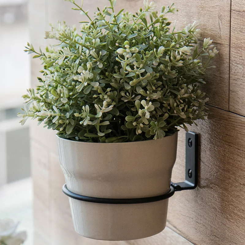 Настенный поднос для цветочных горшков 11 см/15 см складной металлический