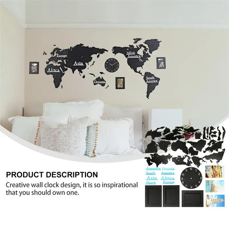 Настенные декоративные часы настенные украшения для гостиной спальни 1 комплект
