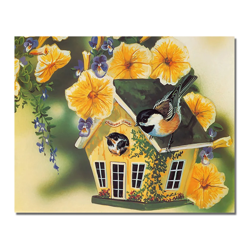 Laeacco акварельная картина на холсте каллиграфия современный весенний птичий