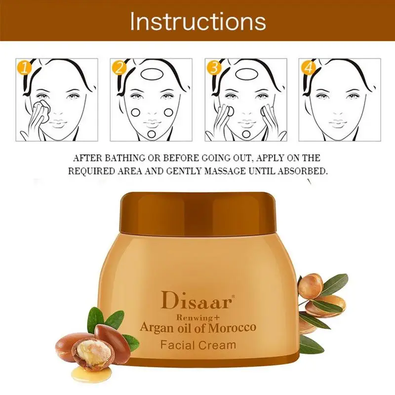 

Argan Oil Cream Anti-aging Anti Moisturizing Lock Control Moisturizing Brightening Cream Skin Water Oil Moisturizin T6X7
