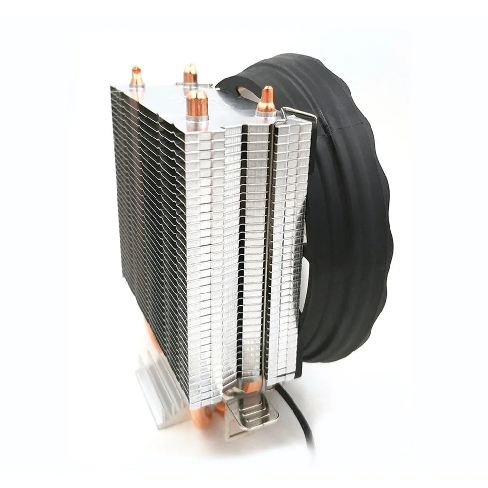 Прочный Настольный компьютер медный радиатор Led 2 тепловые трубки охлаждения 3 Pin