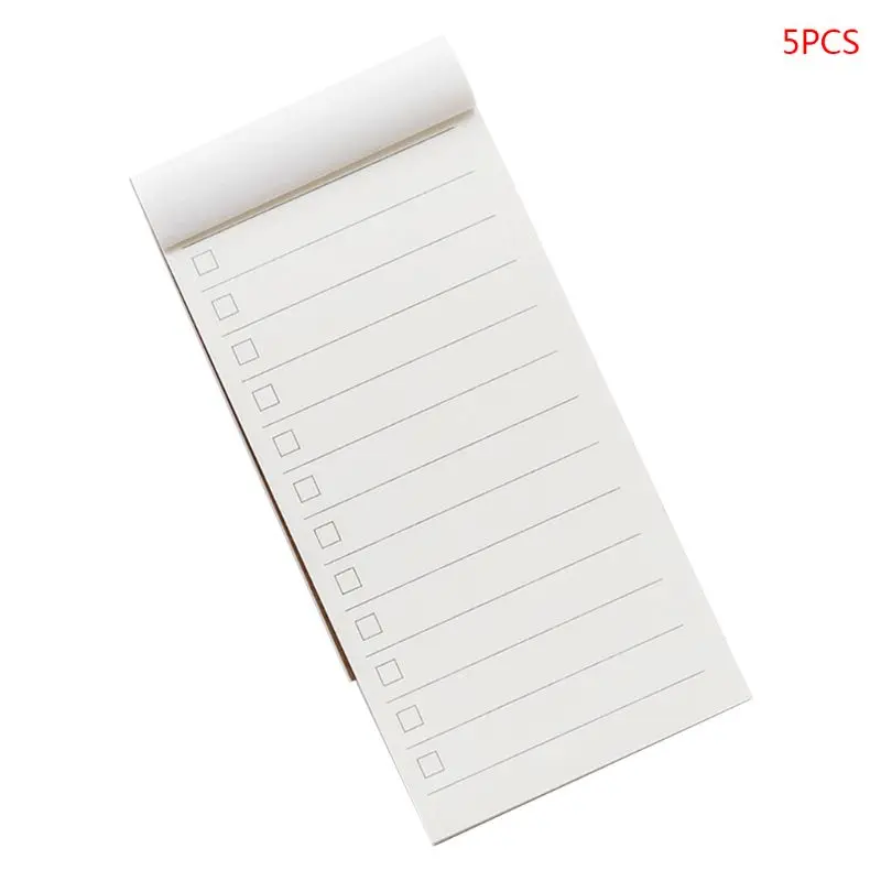 

5pcs Pocket Kraft Paper Memo Pad Notepad Message Notes To Do List Checklist Gift