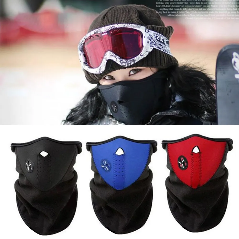 

Riding Small Mask Cover Neck Warmer Gaiter Motorcycle Bicycle Cycling Ski Tube Scarf Hiking Breathable Masks Print Winter