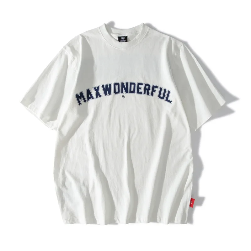 

GTDOM 2021 Oversize Street Popular Logo Short Sleeve T-Shirt with Letterback Print Men's Loose Summer T-Shirt with Half Sleeve