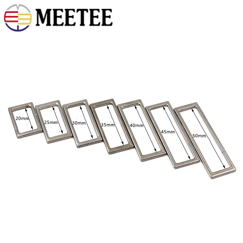 Meetee 10 шт. 20-40 мм металлические аксессуары для багажа с уплотнительным кольцом, сумка с пряжкой, рюкзак «сделай сам», кожаный ремешок для рукоделия, материал для декора