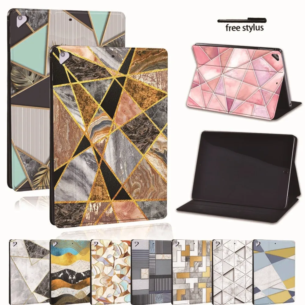 Чехол книжка из искусственной кожи для планшета ультратонкий разноцветный
