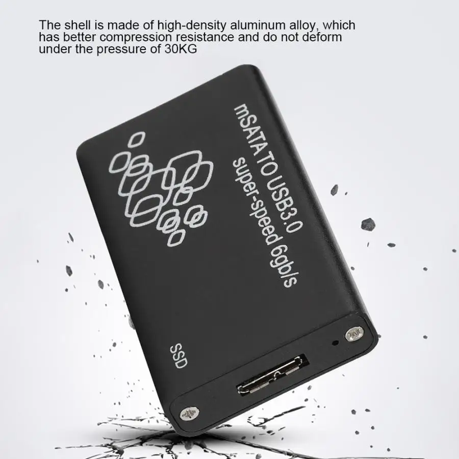 Новый внешний жесткий диск Mini 1 8 дюйма MSATA к USB 3 0 Чехол для мобильного диска чехол