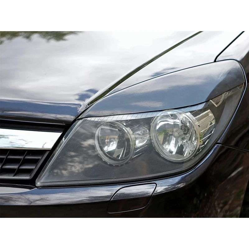 Накладки на фары реснички брови веки для Opel Astra H 2004-2014 ABS пластик тюнинг накладка