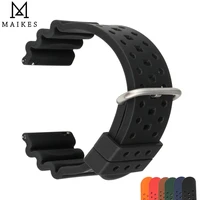 maikes silicone rubber watch band strap fit g shock replacement black waterproof watchbands accessories for man
