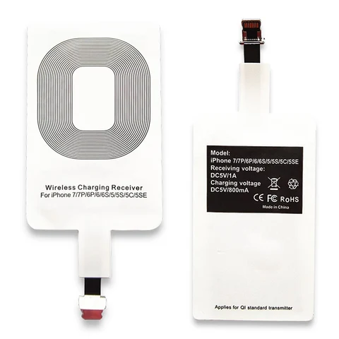 Приемник беспроводной зарядки Qi с магнитной металлической пластиной, универсальный адаптер для быстрой беспроводной зарядки для Iphone 5/5s/5c/6/6s/6sp/6p