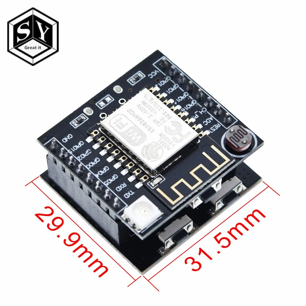 ESP8266 ESP-12F серийный wifi модуль мини макетная плата для Arduin Nodemcu CH340 микро-usb модуль для Ard Witty Cloud