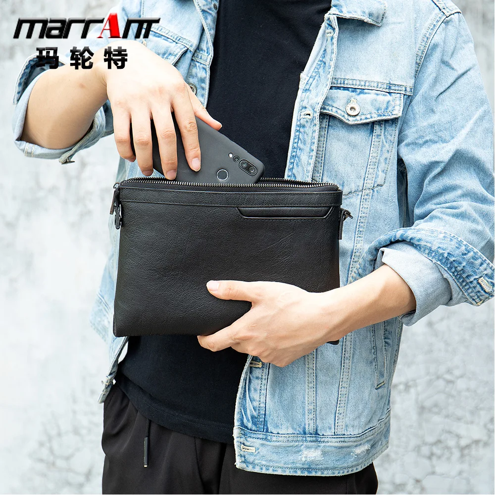 

Men's Business Clutch Male Clutch Leather Men's Clutch Business Casual Large-Capacity Handbag Men's Bag