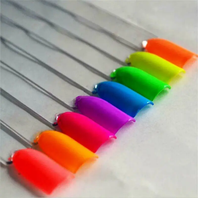 6 Color 6PC Mixed Neon Powder Eyeshadow Waterproof Matte Mineral Sequins Nail Shimmer Long Lasting Shiny Box TS |
