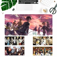 hot sell bungo stray dogs mouse pad laptop pc computer mause pad desk mat for big gaming mouse mat for overwatchcs go