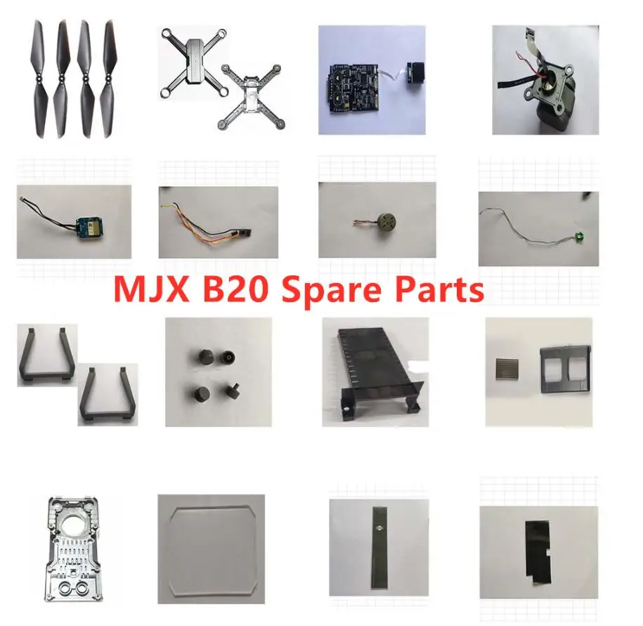 

MJX B20 Bugs 20 EIS RC Quadcopter Drone Spare parts propeller blade cap motor ESC shell Camera Flight control board light