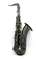brand new tenor saxophone bb tune full body and keys black nickel musical instrument with case free shipping
