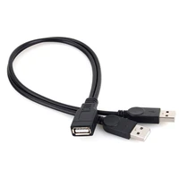 usb 2 0 1 female to 2 male y splitter data sync charging extension cable only no data transmission can be up to 1000ma current