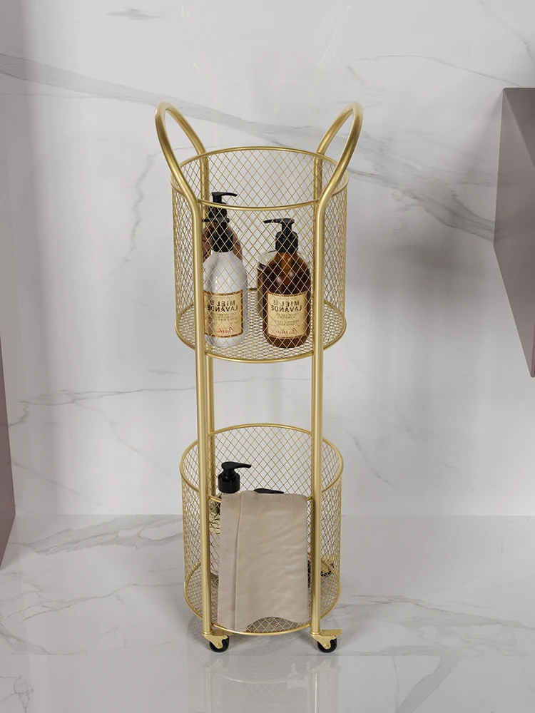 Скандинавский подвижный шкив цилиндрическая полка синяя для туалета