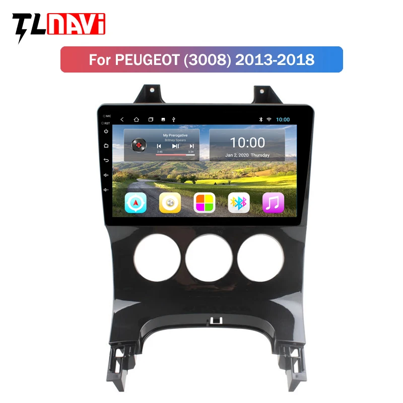 2G RAM Android 10 For Peugeot 3008 2009-2013 Car Radio Multimedia Video Player Navigation GPS | Автомобили и мотоциклы