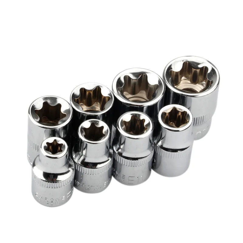 Горячая XD-8Pcs 3/8 дюймов Torx звезда Набор торцевых головок E Тип E8 E10 E11 E12 E14 E16 E18 E20