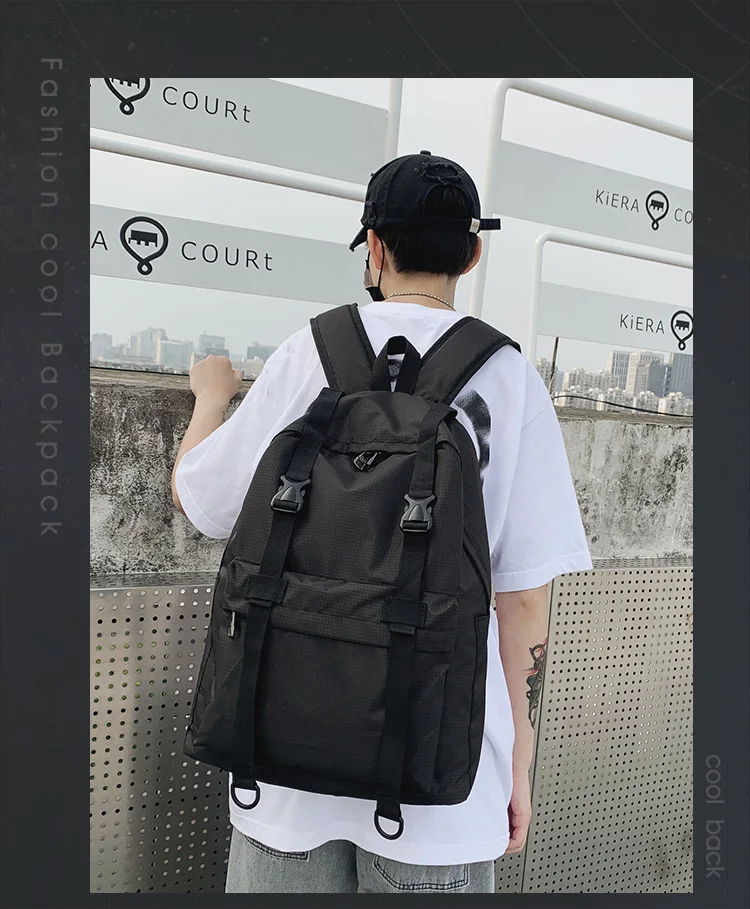 

PB4061 2021 NEW Men's small backpack lightweight casual high school student college student schoolbag female