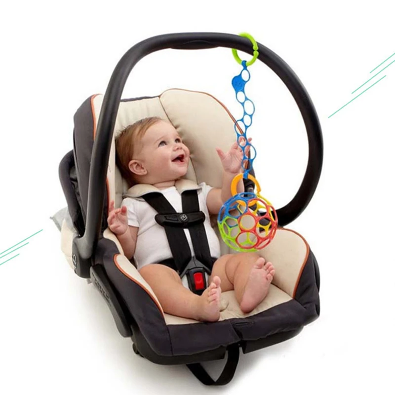 Мягкие разноцветные шарики игрушки погремушки с колокольчиком развивающие