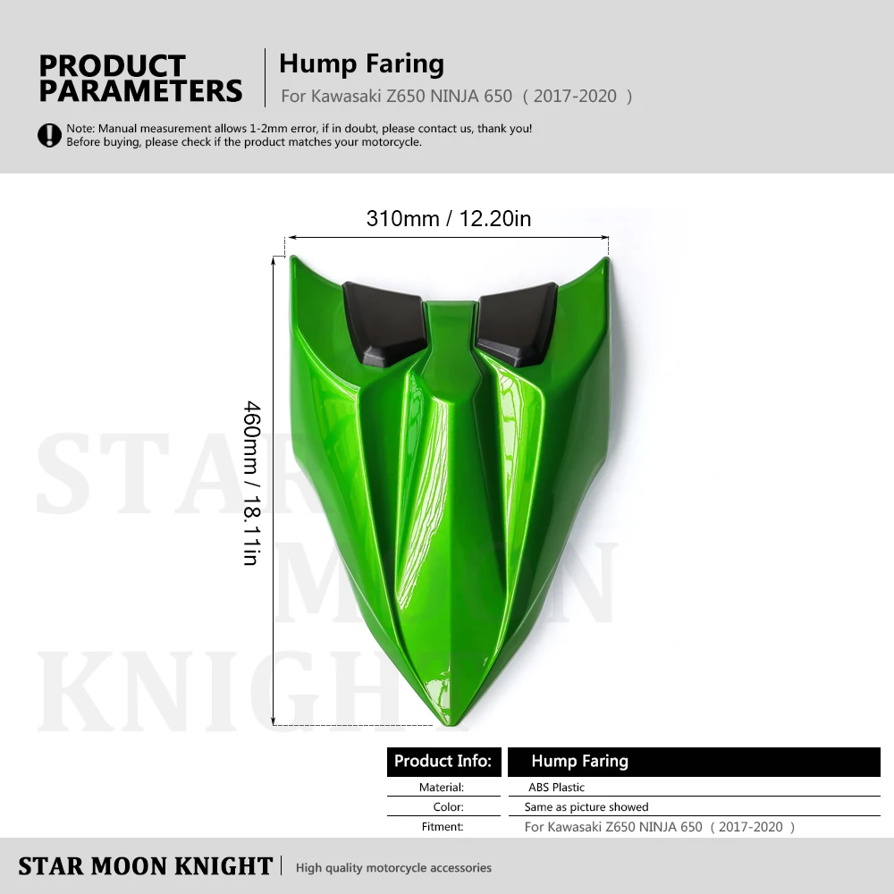 Заднее сиденье для Kawasaki Ninja650 Z650 2017 2019 пассажирское жесткое соло заднее Hump Faring Ninja