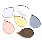 18x25 мм 13x18 мм 10x14 мм Высокое качество Медь капельница стиль зуб Кабошон База Камея Настройки ожерелье DIY ювелирных изделий